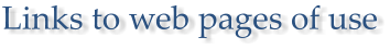 Links to web pages of use